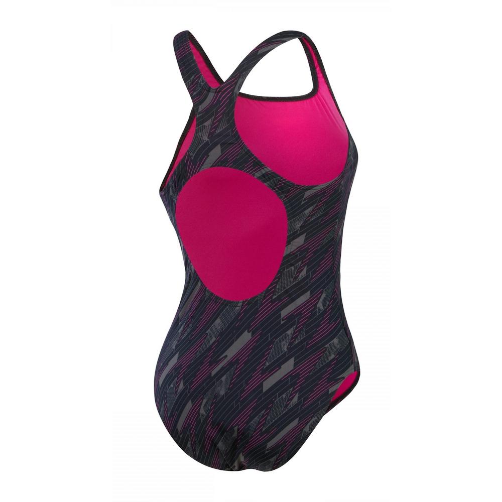 Speedo Womens/Ladies Hyperboom Medalist All-Over Print One Piece Swimsuit