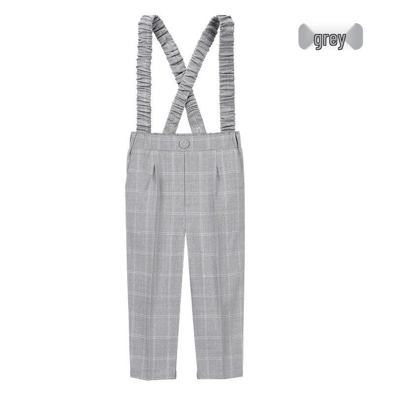 Pantaloni de costum uni pentru copii - Pantaloni lungi casual pentru băieți pentru uniforma de școală primară, costum de spectacol de primăvară/toamnă