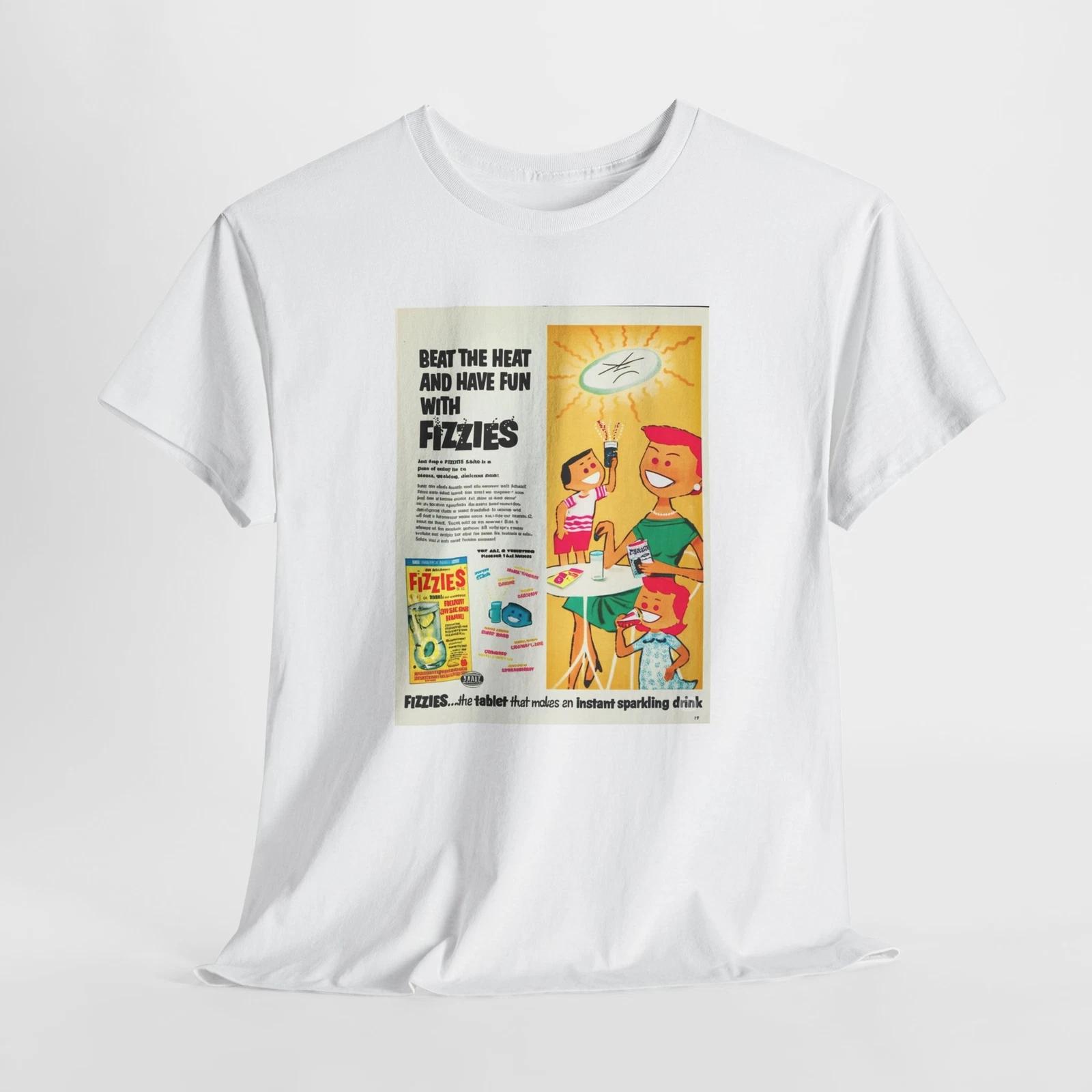 

Fizzies Tablet Retro Unisex Tee, Nostalgic Drink Vintage Soda Pop Shirt, 50s 60s L