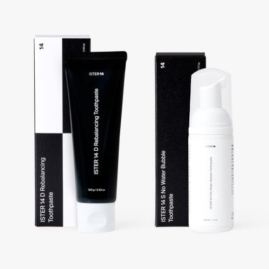 Easter14 D Rebalancing Toothpaste 100g + No Water Bubble Toothpaste 50ml Set