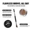 BOB two-color velvet mist eyebrow paste waterproof, sweat-proof, dizziness-proof, long-lasting and non-makeup-off natural three-dimensional