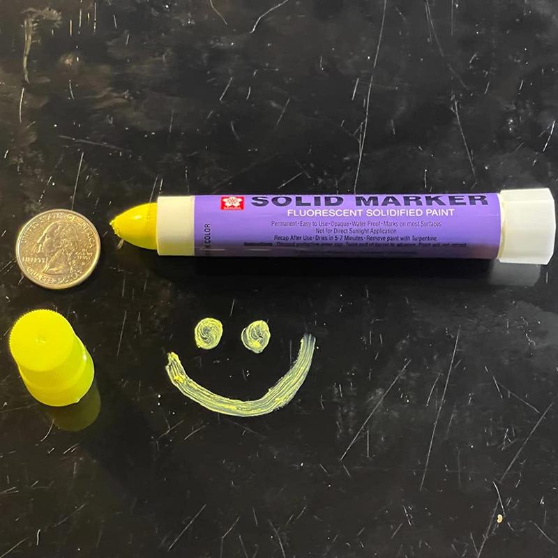 1Pcs Japan  Solid Paint Pen Waterproof Xsc Industrial Metal High Temperature Tire Marker Permanent Office Supplies