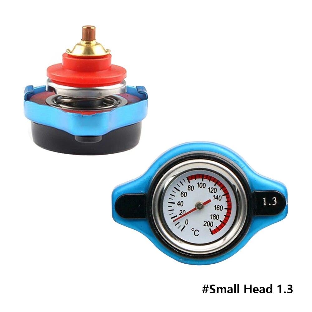 0.9Bar 1.1Bar 1.3 Bar Thermost Radiator Cap Tank Cover Water Temperature Gauge Cover Racing Car Big or Small Head