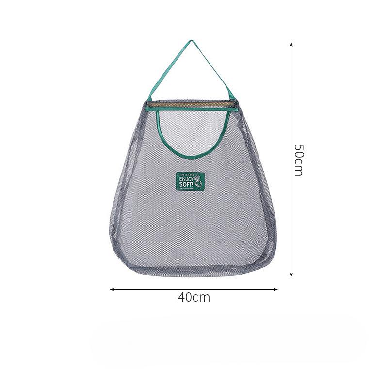 

Подвесная сумка для фруктов и овощей, имбирь, чеснок, кухонная сумка для хранения, влагостойкая подвесная сумка, сетчатая подвесная сумка, настенная полая дышащая сумка для хранения 50*40cm single зелёный