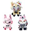 Hazbin Hotel Angel Cat and Husk Cat Plush Set - Cute Cat Plush Toys, Soft Anime Game Plush Merchandise, Hazbin Hotel Fan Collection Holiday Gift