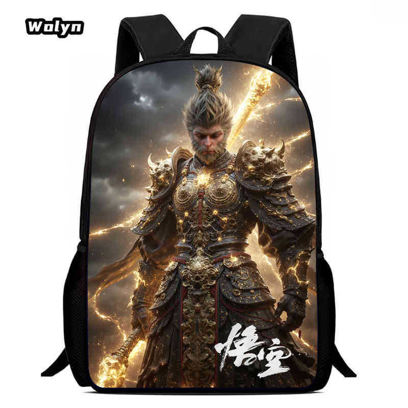 Wukong Black Myth Wukong Gioco Animazione Zaino Zaino Scolastico per Studenti Borsa per Computer
