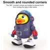 Electric Dancing Astronaut Duck Toy with LED Light Music Kids Walking Duck Toy Toddlers Boys Girls Interactive Educational Animal Musical Toy