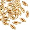 30Pcs Brass Pendants, Shell Shape Charms, Long-Lasting Plated, Real 18K Gold Plated, 15.5x7.5x3.2mm, Jump Ring: 4x0.8mm, 2.2mm Inner Diameter