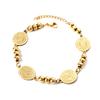 eBay jewelry bracelet women's niche design sense circle steel ball portrait creative stainless steel bracelet women