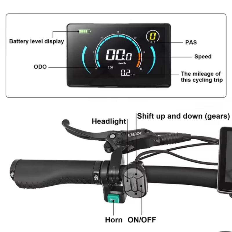 C94 2025 E-Bike 1000W Motor 48V35AH Lithium-Batterie mit großer Kapazität Faltbares E-Fahrrad Erwachsener 20 Zoll Fat Tire All-Terrain Elektrofahrrad