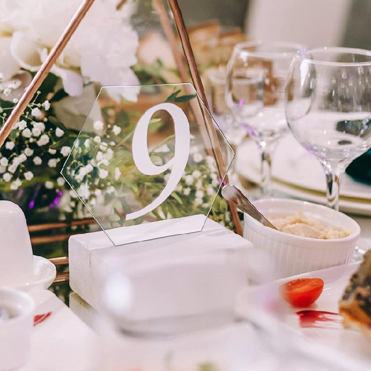 20/50Pcs Clear Acrylics Sheets 3Inch Hexagonal Sheets Hexagonal Acrylics Slices for Drawing Painting Handmade Craft