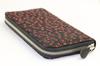 Inden, Inden-ya, by Uehara Yuichi (INDEN-YA), Genuine Leather Long Walletpurse, Model Number 2317, Black with Red Lacquer, Dragonfly Pattern,