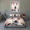 Smiling dog portrait Bedding Duvet cover sets Duvet covers Pillowcases gifts (1 * Duvet Cover 2 * Pillowcases, without duvet insert)