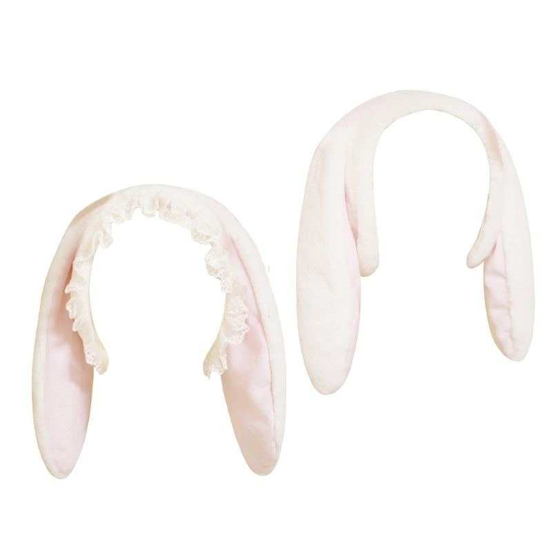 Plush Rabbit Ears Headband Cosplay Costume Hairhoop Party Props Headpiece ComicShow Headdress Girls Anime Accessories