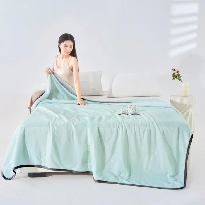 Cool Silk Xia Liang Quilt Class A Maternal and Infant Grade Solid Color Simple Wind Summer Quilt Cold Air Conditioner Quilt