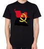 Angola Flag Map Man T-Shirt Woman Man Funny Cotton S Streetwear Tops Tee Outdoors Short-sleev