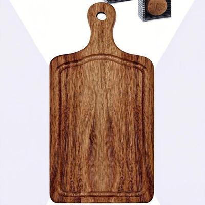 Wutuo Acacia Wood Cutting Board with Handle