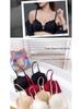 Front-Buckle Lace Bra for Small Busts - Wire-Free, Side-Support, Thickened Cup