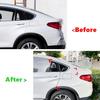 Car Rear Window Shutter Cover Trim For BMW X4 F26 2014-2018 Window Louver Side Vent Trim Glossy black/Carbon Fiber look