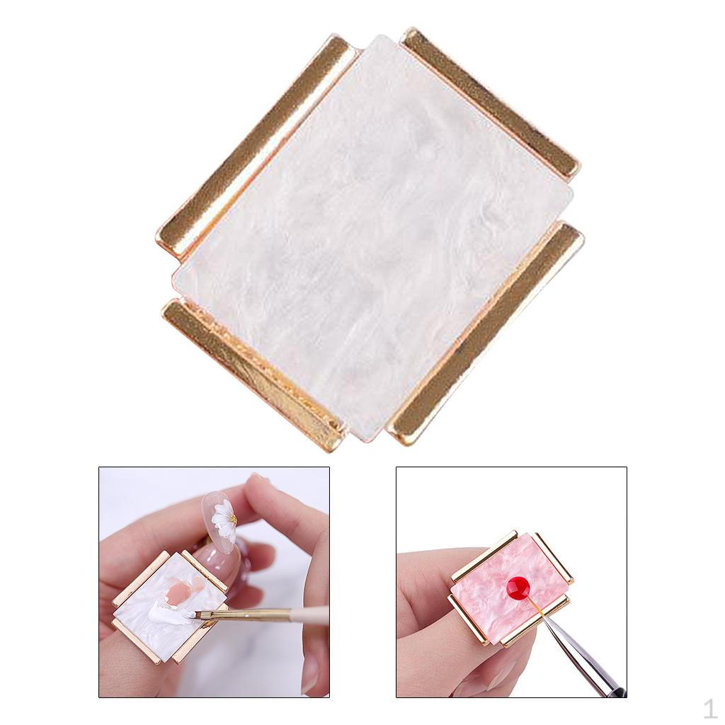 

Palettes Finger UV Mixing Plate Painting Color Display Tray Dish DIY Manicure salon Use Style 1