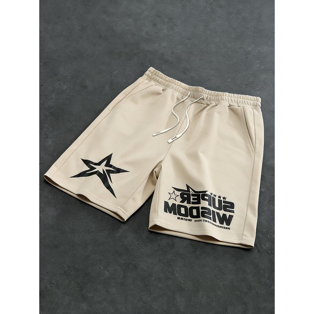 Men s Summer Drawstring Belt Shorts, Fashionable and Simple Summer Clothes, Suitable for Beach and Leisure Sports S