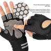 Anti Slip Shock Breathable Half Finger Gloves Breathable Bicycle Gloves Fitness Gym Bodybuilding Crossfit Exercise Athletic Gloves