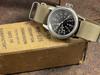 M.R.M.W. Men's Military Watch, Type A-17 Vintage, Khaki (Desert) Nylon NATO Strap