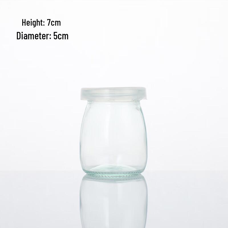Changbaosen 100ml High-Temp Glass Pudding Cups with Lids (100-Pack)
