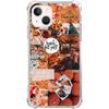 Autumn Vibe Aesthetic Case Compatible with iPhone 15 Plus, Fall Pumpkin Halloween Case for iPhone 15 Plus, Cool Cute TPU Bumper Phone Case Cover