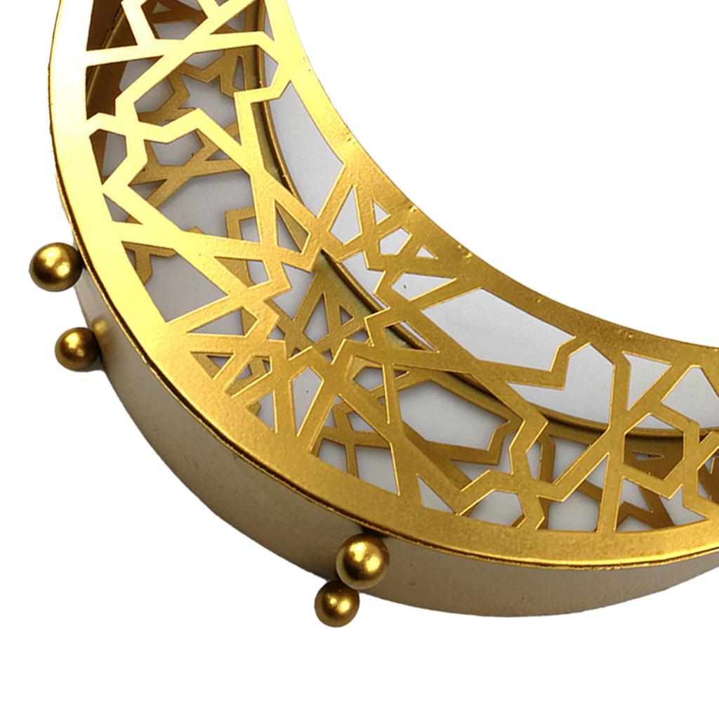 Moon Star Dinner Plate Tray Hollow Pattern Rounded Edges Rust Prevention Moon Star Serving Tray for