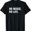 T-shirt Senza Vita Musicale per Musicisti e Amanti