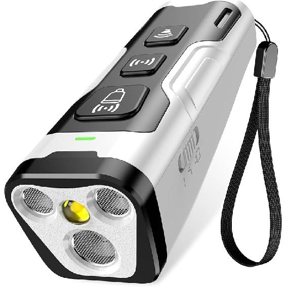 Dog Bark Deterrent Device, 3X Ultrasonic Anti Barking, 6 Training Modes 23 FT Range Barks No More Indoors Outdoors Behavior Correct Safe & Humane серебряный