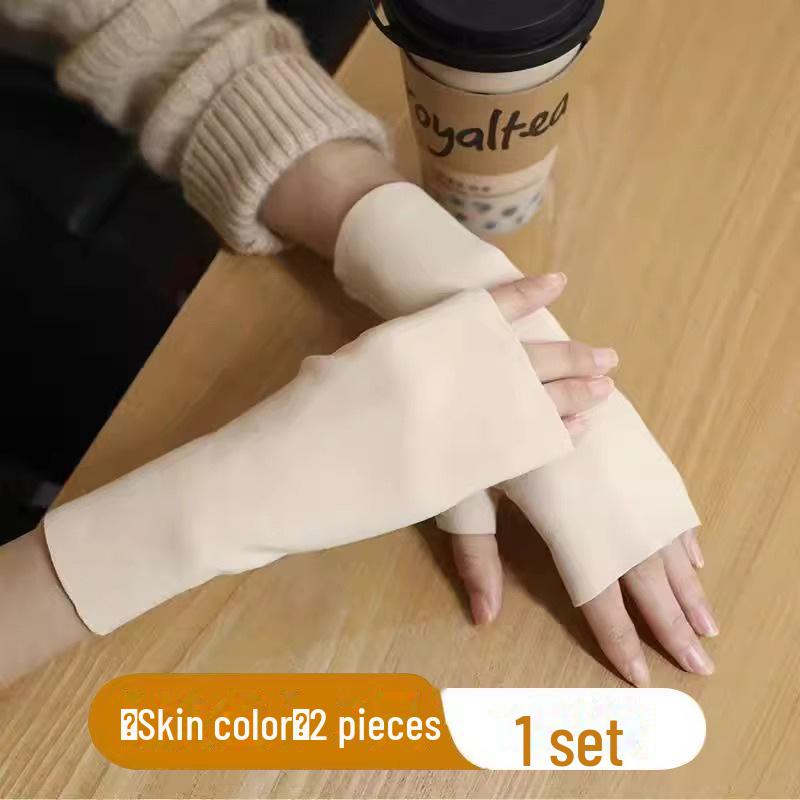 

Немецкие женские зимние перчатки с полупальцами из бархата: Теплый, приятный на ощупь и совместимый с сенсорным экраном, подходит для вождения, учебы и письма. 2 pieces