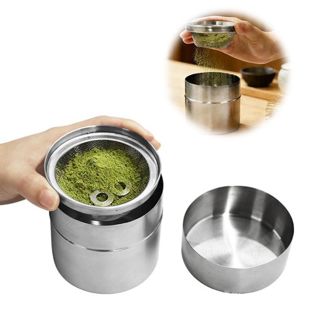 Airtight Tea Storage Canister 304 Stainless Steel Powder Container  Kitchen Storage