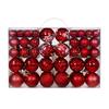 100-Piece Electroplated Plastic Christmas Ball Set - Tree Ornaments