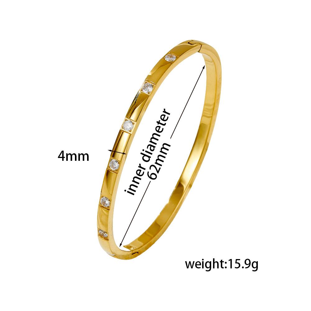 2026 Personalized Diamond-encrusted Diamond Bracelet, Simple European and American Ins Style High-end Niche Fashion Jewelry