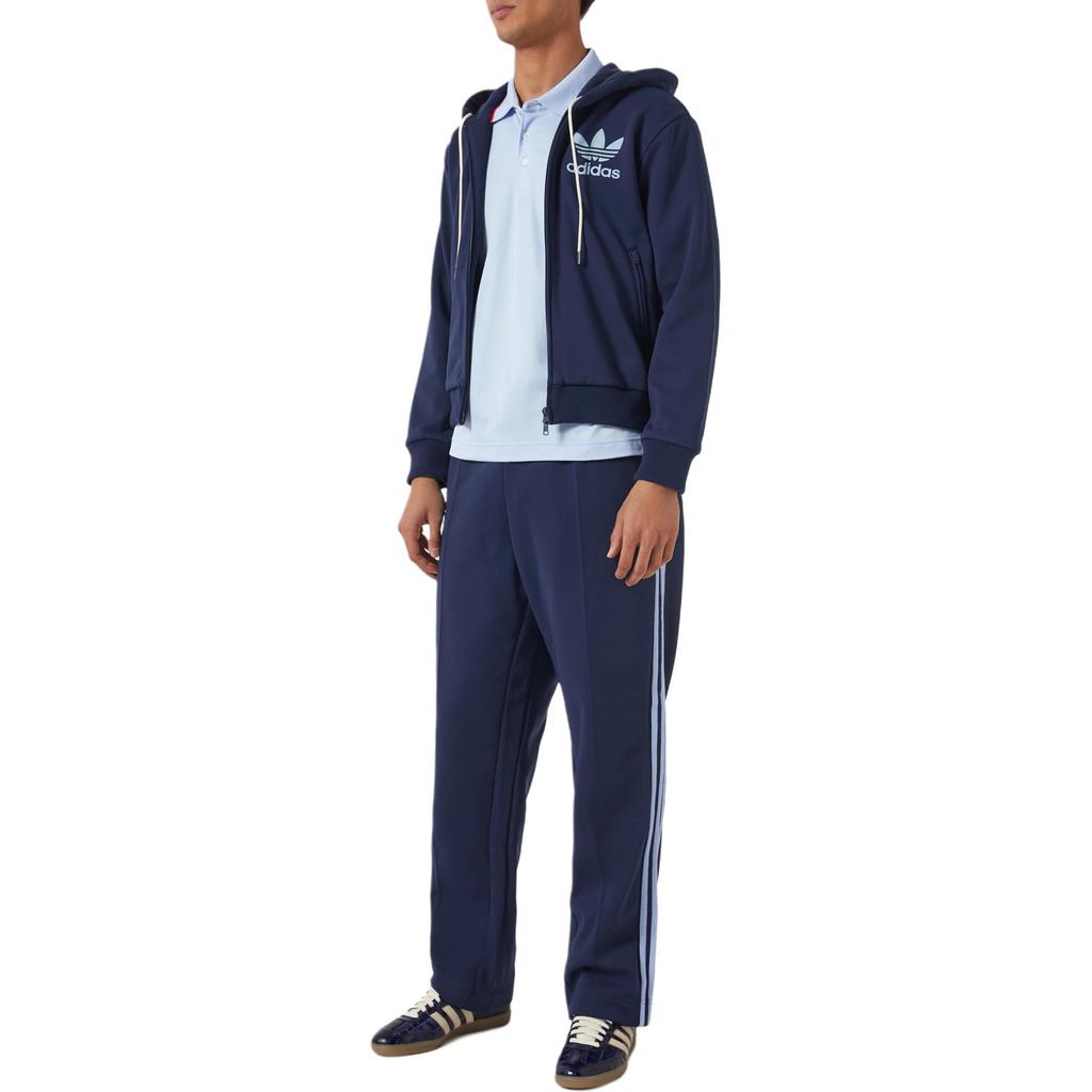 adidas x Wales Bonner Short-Sleeve Polo Shirt Glow Blue Men Tops JJ2943