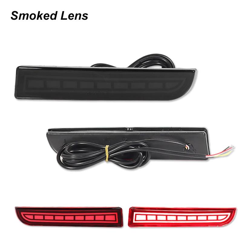 LED Bumper Reflector Lights For Mitsubishi Lancer Evo Evolution ASX Outlander Sport RVR Dynamic Turn Signal Rear Tail Brake Lamp