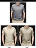 Men's Stretchy Breathable Ice Silk Short-Sleeve T-Shirt - Round Neck, Solid Color, Versatile Casual Base Layer for Summer.