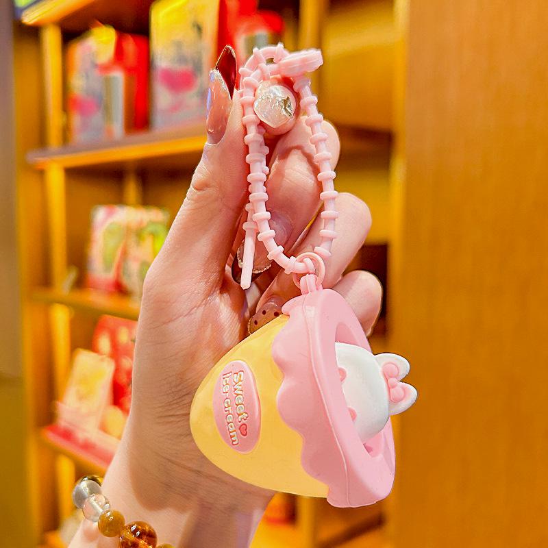 Adorable Animal Squeeze Toy Keychain: Panda, Rabbit, Bear Backpack Charms