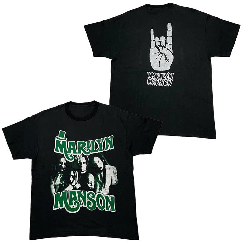 Marilyn Manson Abstract Casual TShirt Luxury Band Brand for Men and Women Top