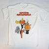 Unisex Shirt Cotton Oversize Large Size Blanca De La Película Rocky And Bullwinkle