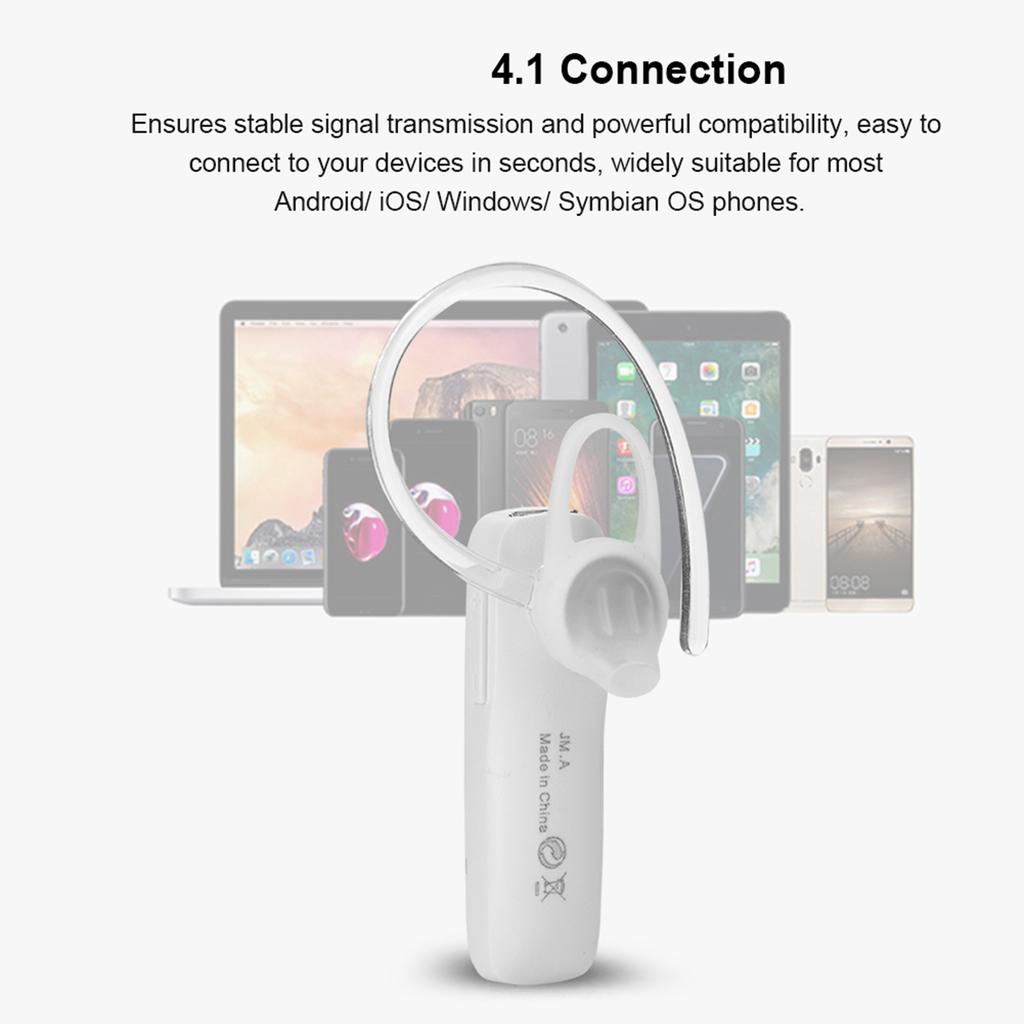 Tragbares Business TWS Bluetooth True Wireless Ohrbügel In-Ear Headset Kopfhörer Weiß