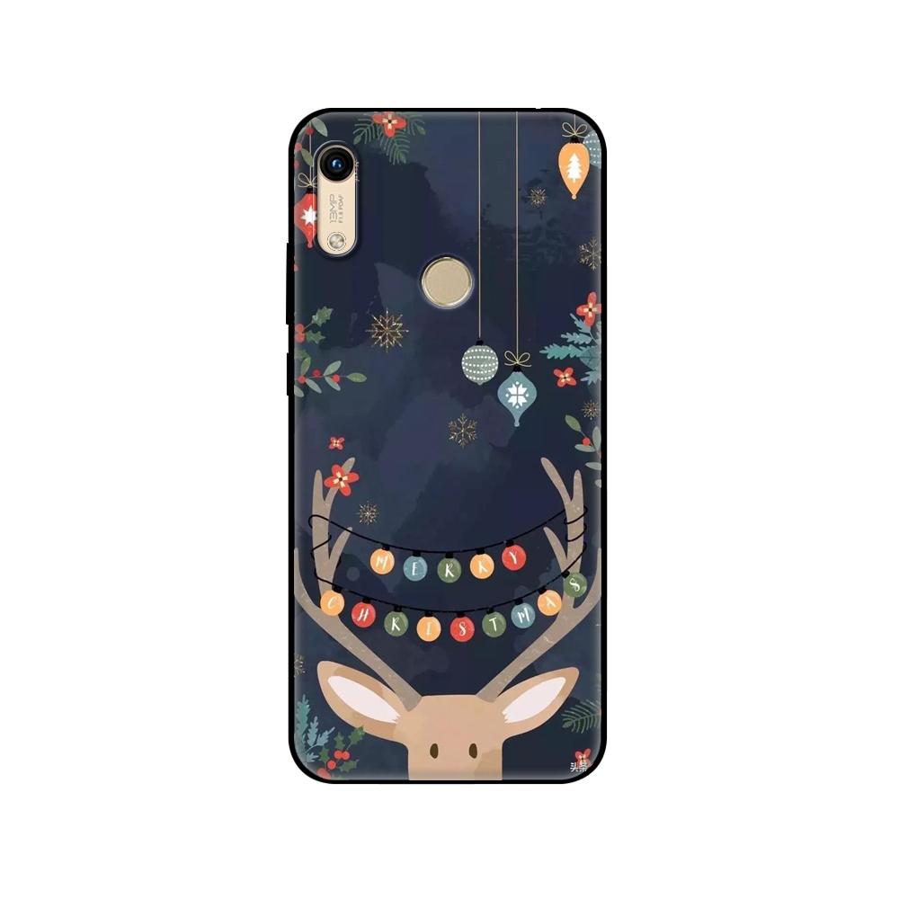 Schwarze TPU-Hülle für Huawei Honor 8a Prime 8s Prime 9 Lite honor 9A 9C 9X Premium 9x Pro 9S Frohe Weihnachten Schneemann Neujahr