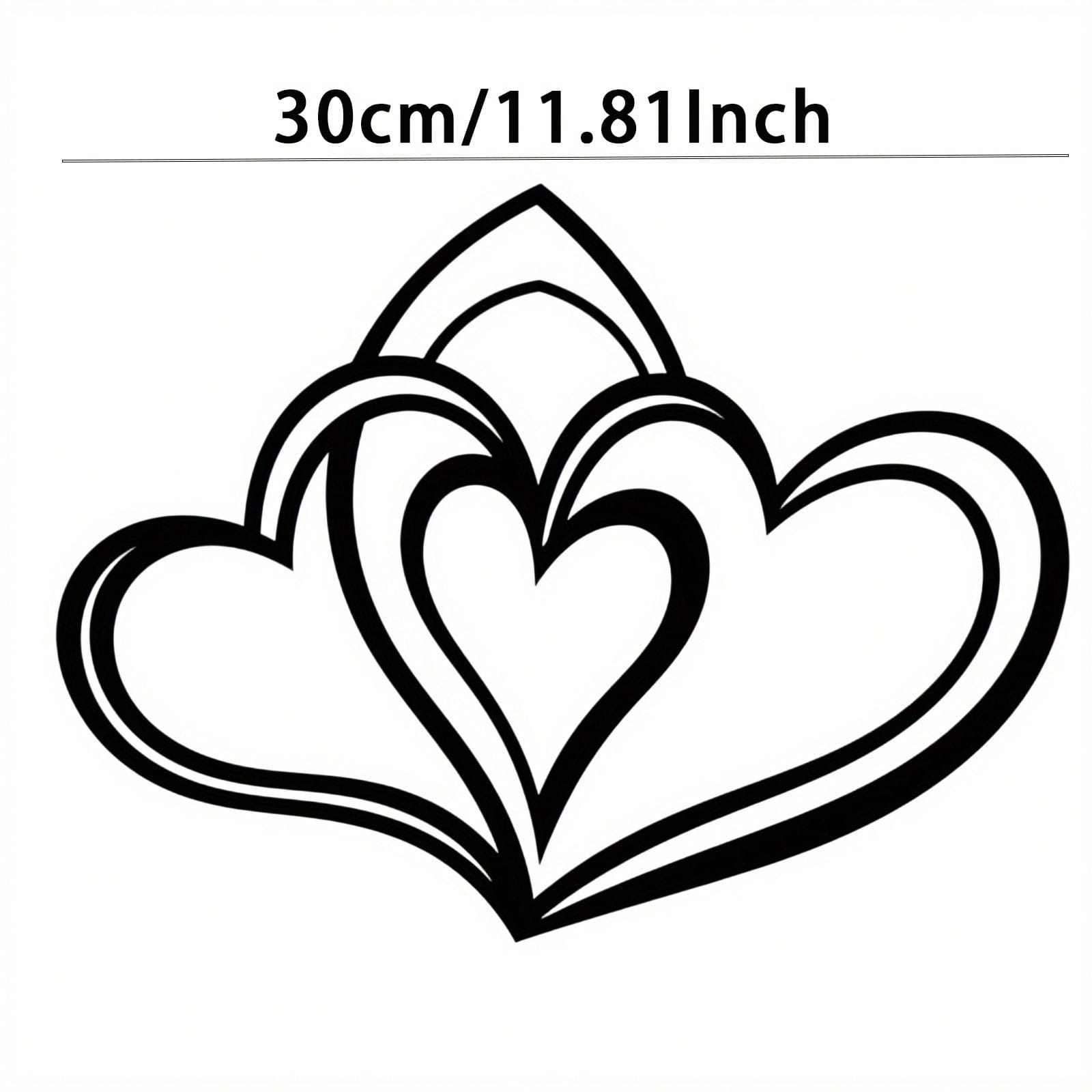 

Black Heart 2D Metal Dog Wall Decor Vintage Iron Art різнокольоровий