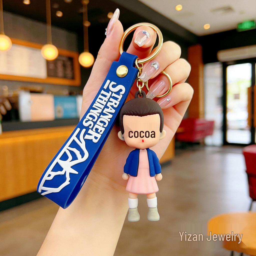 Stranger Things 2026 Silicone Keychain: Cute Bag Pendant & Car Accessory