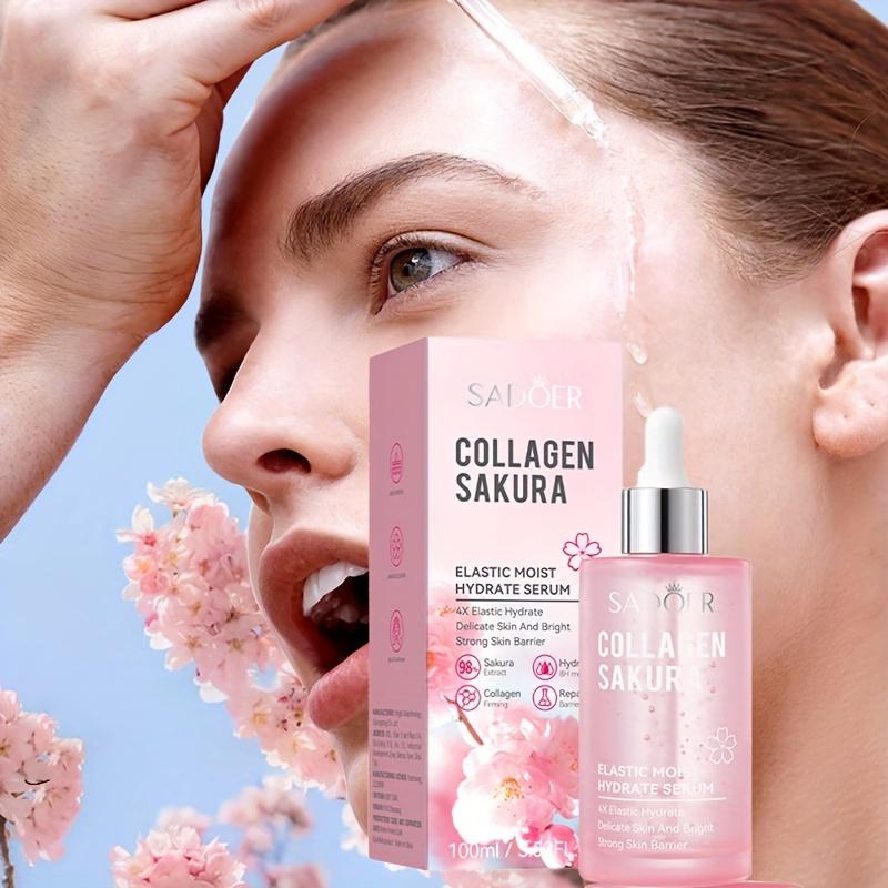 SADOER Sakura Collagen Moisturizing Facial Cleanser, Deep Cleansing Face Wash, 100ml