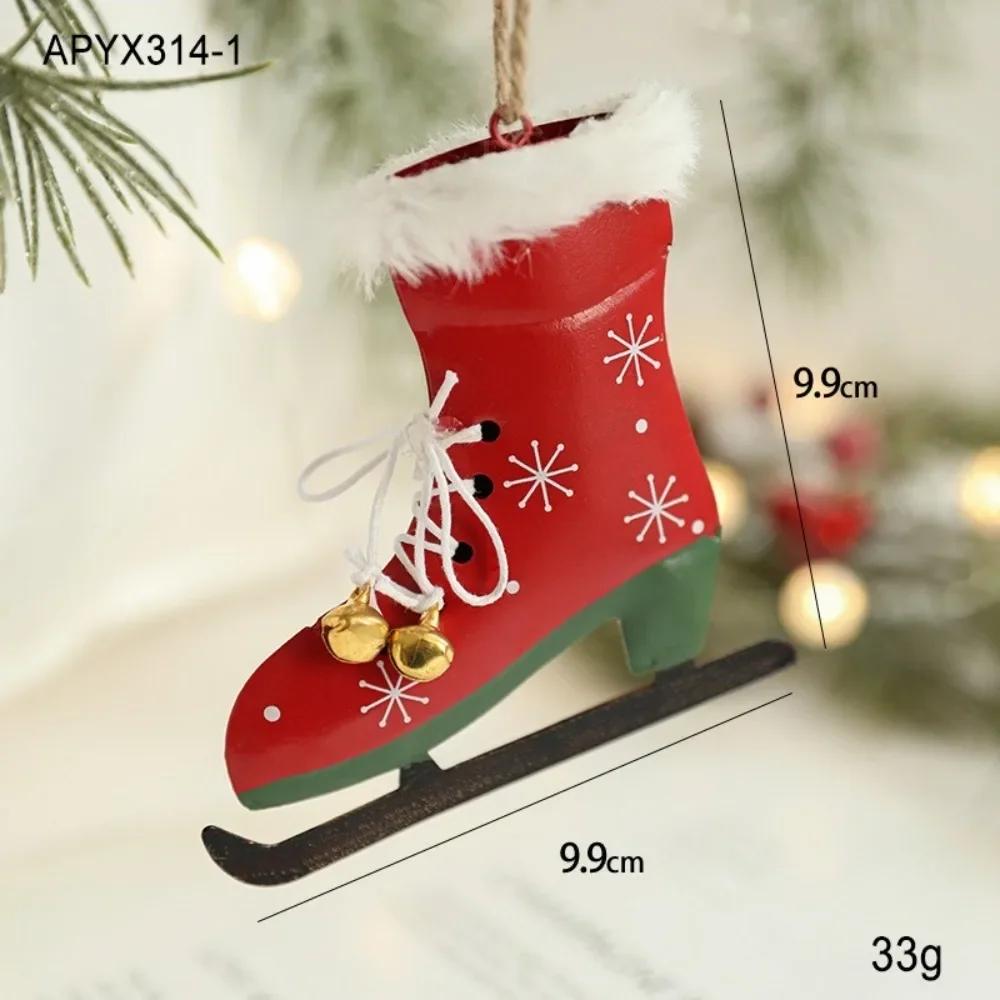 Cartoon Angel Girl Christmas Decorations Multicolor Wrought Iron Drop Ornaments Festival Accessories Handicraft