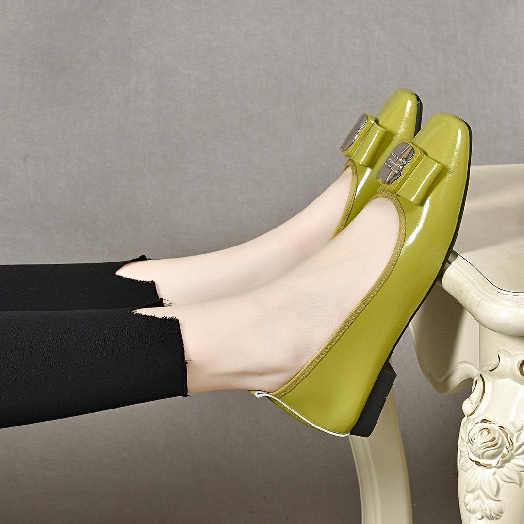 

Одиночные туфли на плоской подошве 40 зелёный