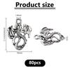 80Pcs Tibetan Style Alloy Pendants Dragon Charm Antique Silver 21x16x1mm Hole: 1.8mm